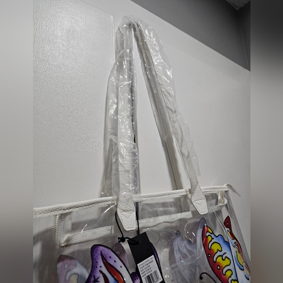 NWT Ed Hardy Butterfly Clear Tote - Picture 2 of 8